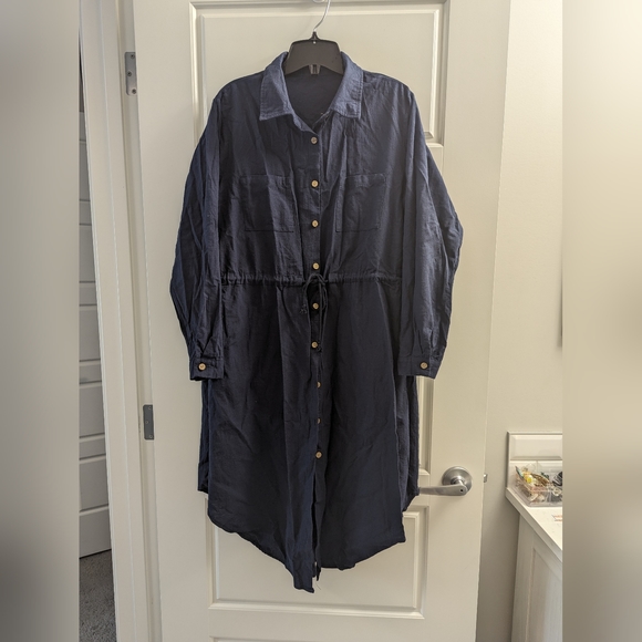 🎉3/$50🎉 Long Sleeve Belted Shirt Dress - Picture 2 of 6